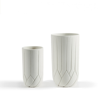 Frattila Ceramic Vase White 2size