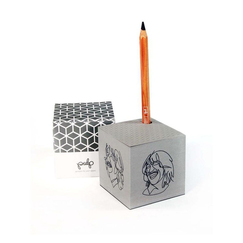 Paper Cube Small LET IT BE Grey페이퍼 큐브 스몰
