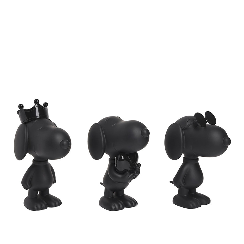 Snoopy Xs Black Set of 3 Pieces스누피 엑스스몰 블랙 세트
