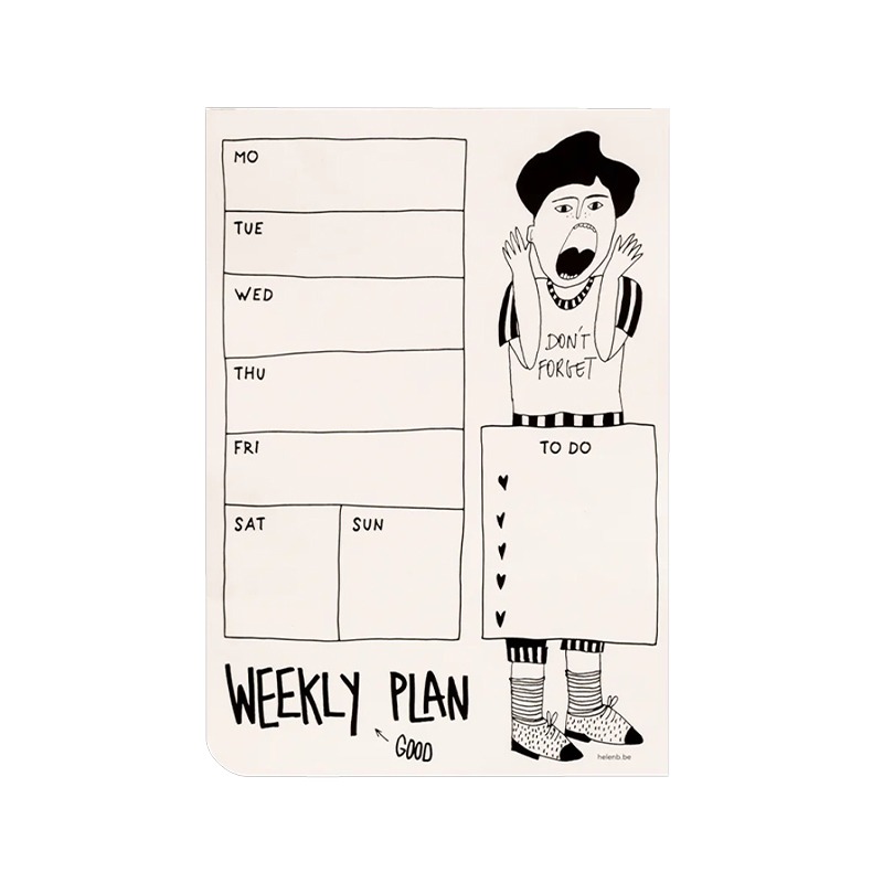 Weekly Planner Don&#039;t Forget위클리 플래너 돈 포겟