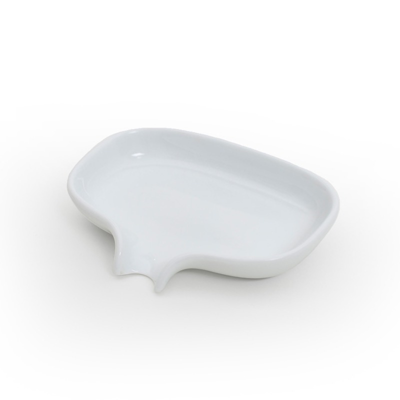 Porcelain Soap Saver Dish white 포세린 솝 세이버 디시