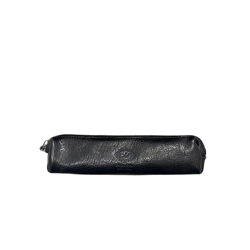 Small Pencil Case with zipper closure Black 스몰 펜슬 케이스 위드 지퍼 클로저