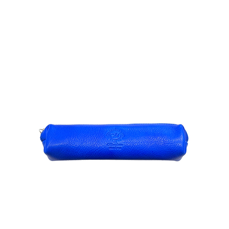 Small Pencil Case with zipper closure Blue Flap 스몰 펜슬 케이스 위드 지퍼 클로저
