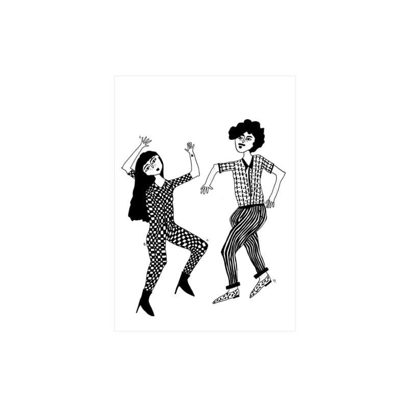 Dancing Couple Postcard댄싱 커플 포스트카드